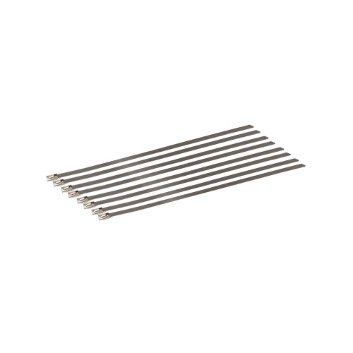 Stainless-Steel Locking Ties - 8" 9-Pack