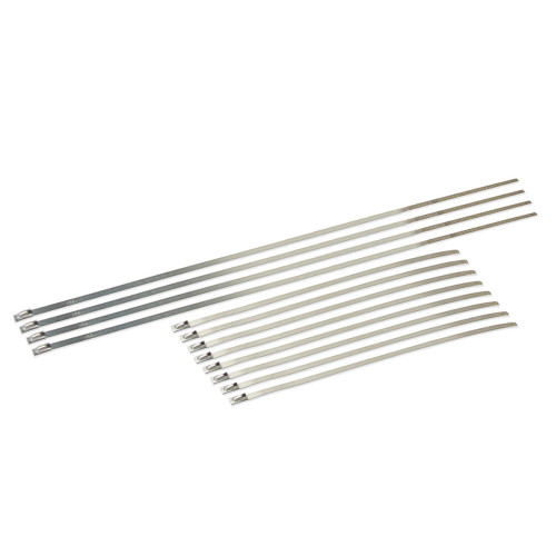 Stainless-Steel Locking Ties - 8" + 14" Pack