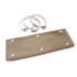 4" w x 1ft - w/Stainless Steel Clamps -  Titanium