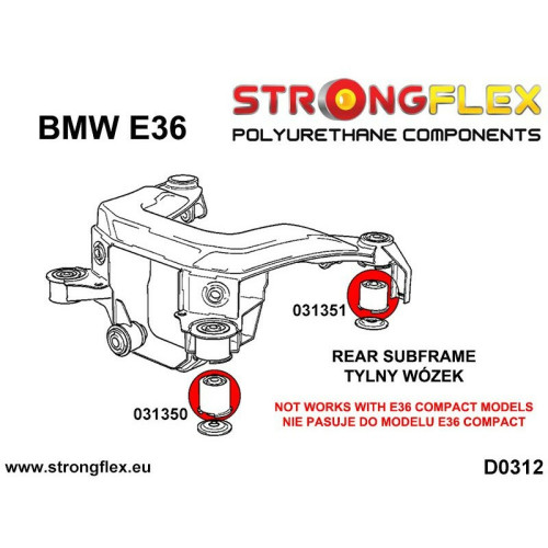 Rear Beam - Rear Mounting Bush SportE36 M3