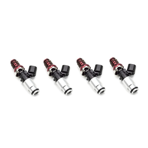 ID1050-XDS, for MR-2 Turbo 1990-1996 / 3S-GTE Top-feed applications. 11mm (red) adaptor top AND (silver) bottom adapter. Set of