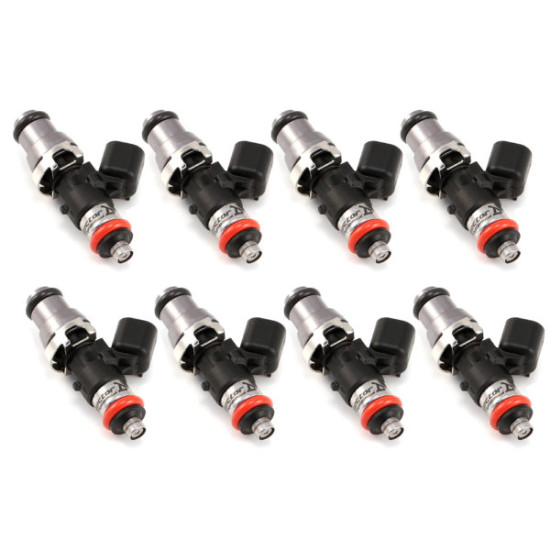 ID1300-XDS, for GM LS2, 14mm (grey) adapter top, set of 8. Orange lower o-ring.