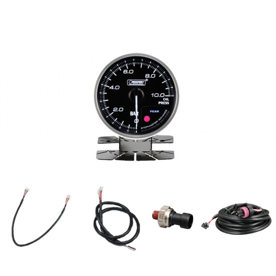 Electrical Oil Pressure Gauge 52mm Clear Lens White LED Electrical Oil Pressure Gauge 52mm Clear Lens White LED