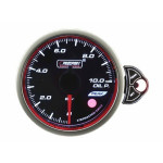 Oil Pressure W/Peak Hold (BAR) Amber/White 52mm Halo