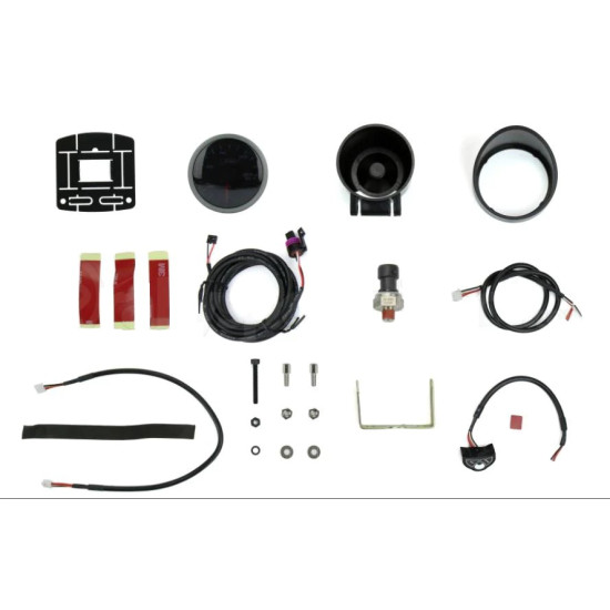 Oil Pressure W/Peak Hold (BAR) Amber/White 52mm Halo