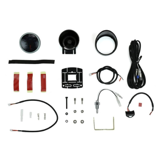 Oil Temperature W/Peak Hold (Celsius) Amber/White 52mm Halo Oil Temperature W/Peak Hold (Celsius) Amber/White 52mm Halo
