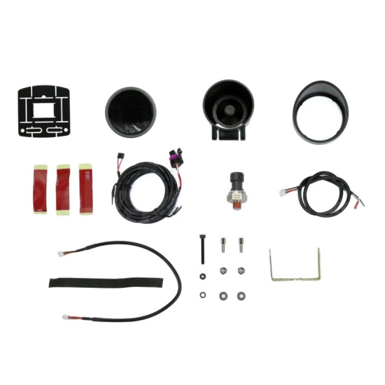 Oil Pressure W/Peak Hold (BAR) Amber/White 52mm