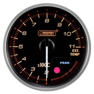 Electrical Exhaust Gas Temp Gauge 52mm Clear Lens White LED Electrical Exhaust Gas Temp Gauge 52mm Clear Lens White LED