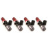 ID2600-XDS, for WRX 2002-2011 & STi 2007+ / Turbo 2.0L & 2.5L. WRX-16B bottom adapters. 11mm (red) adapters