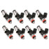 ID2600-XDS, for GM LS2, 14mm (grey) adapter top, set of 8. Orange lower o-ring.