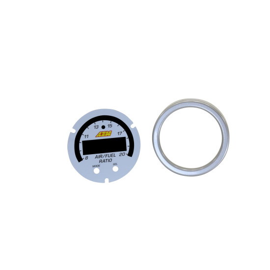 AEM X-Series Wideband Accesories Silver/White Bezel