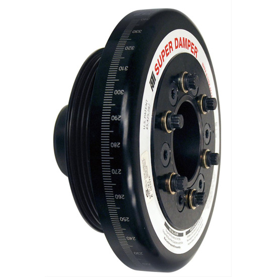 DAMPER - 7.074 - AL - HONDA F20 F22 - RACE - 6 GRV REAR ALUMINUM PULLEY - 10% UNDERDRIVE