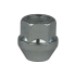 Open end lug nut M12x1.5, length 25 mm - White zinc