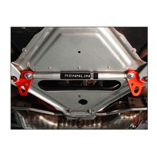 RENNLINE REAR SUBFRAME STABILIZER WITH TIE DOWNS (REAR). PORSCHE 986 BOXSTER / 987 CAYMAN / 987 BOXSTER