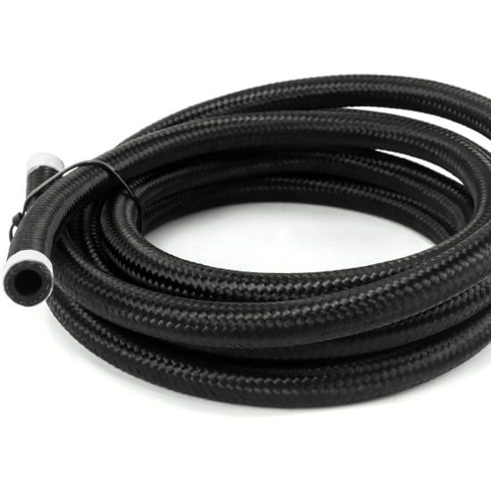 8AN Pro's Lite Black Nylon Line Hose Only For Breathing Applications