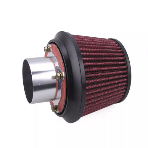 Universal  Air Filter Air Intake With Aluminum Adapter Neck 76mm