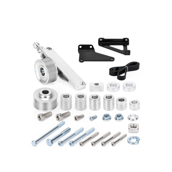 A/C & P/S Eliminator Delete Pulley Kit For Honda Acura K20 K24 Engines