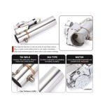Universal 3.5'' (89mm) Exhaust Pipe Electric I Pipe Cutout with Remote Control