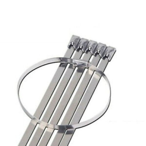 Stainless Steel 4.6mm Width 400mm Length Wrap Tie