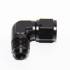 90° Female/Male Flare Swivel -10AN Black Finish Only For Brething Applications