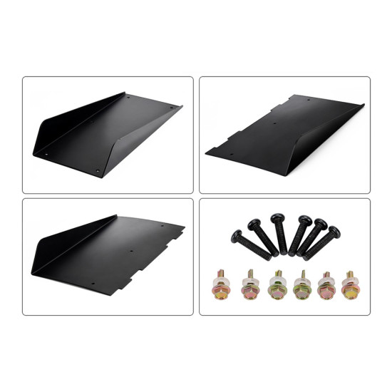 Rear Bumper 4 Shark Fins Diffuser