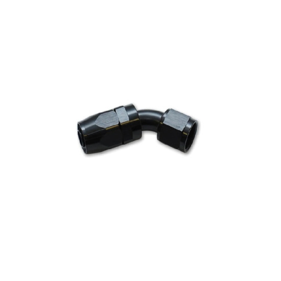 AN-8 45 Degree Aluminum Swivel Hose End Fitting Black Only For Brething Applications