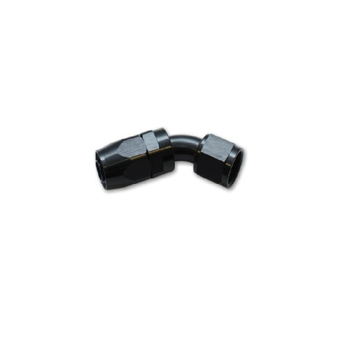 AN-12 45 Degree Aluminum Swivel Hose End Fitting Black Only For Brething Applications	