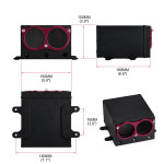 Fuel Pump External Tank For Dual  044 Style Pumps (60mm) With 6AN Fittings