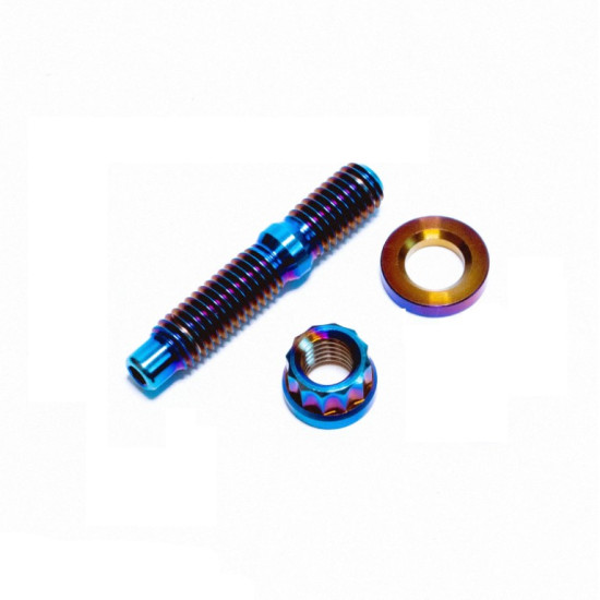 M10 1.25 54mm Titanium Stud/Nut Set