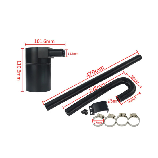 Oil Catch Can Tank with radiator hose for BMW N54 335i 135i E90 E92 E82 2006-2010