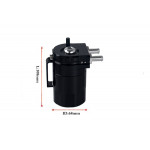 Baffled Aluminum Oil Catch Can Reservoir Tank / Oil Tank With Filter	