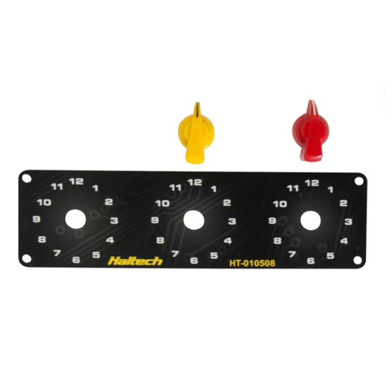Triple Switch Panel Kit - includes Yellow & Red knobs