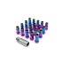 Steel 50mm Open Ended Lug Nuts M12x1.25 - Neo Chrome