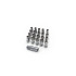 Steel 50mm Open Ended Lug Nuts M12x1.50 - Silver
