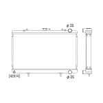 2row 53mm Radiator. Silvia / 180SX / 200SX S13 1.8 05/88-