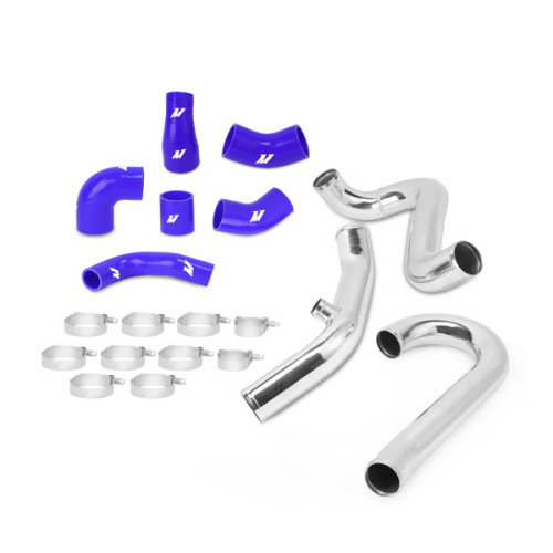 Mitsubishi Lancer Evolution VII/VIII/IX Intercooler Pipe Kit, 2001-2007, Blue Hoses