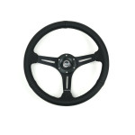 NRG Reinforced Perforated Leather Racing Steering Wheel 350mm / 2.5in Deep / 4mm