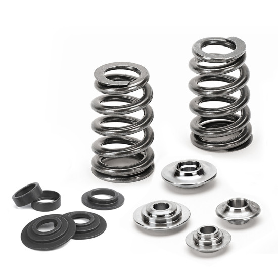 Beehive Valve Spring Kit: 75lbs@39mm. SPR-HM1007BE (16) RET-M65/TBe (16) SS-2717-2 (16)-FOR TRIPLE GROOVE VALVES ONLY
