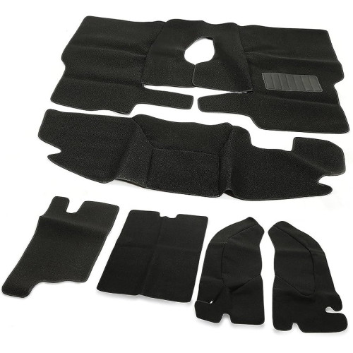 Fabric carpet for Jeep wrangler TJ, 6pcs per set, color: black