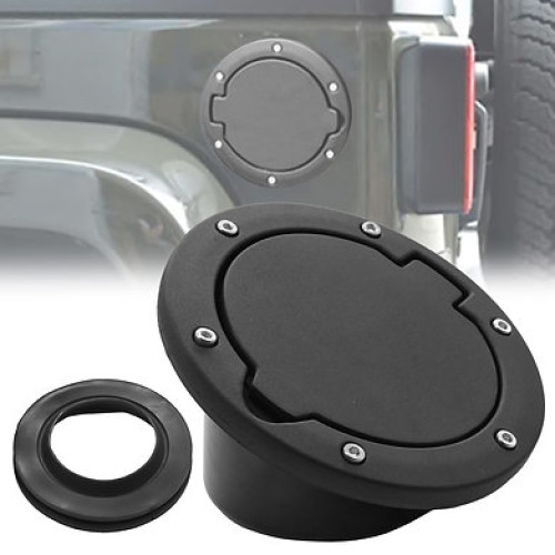 Black fuel tank cap for Jeep Wrangler JK 4 door