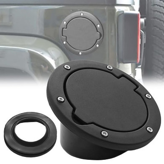 Black fuel tank cap for Jeep Wrangler JK 2 door Black fuel tank cap for Jeep Wrangler JK 2 door