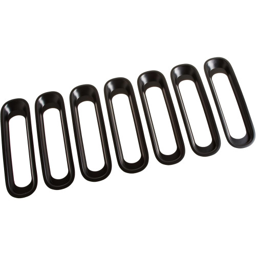 Bright circle of grille for Jeep Wrangler JK Black