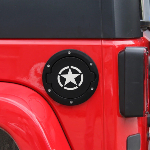Fuel tank cap with five star logo for Jeep Wrangler JK