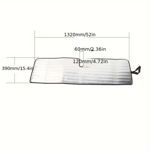 Sunscreen; Silver (Jeep Wrangler JK, TJ )