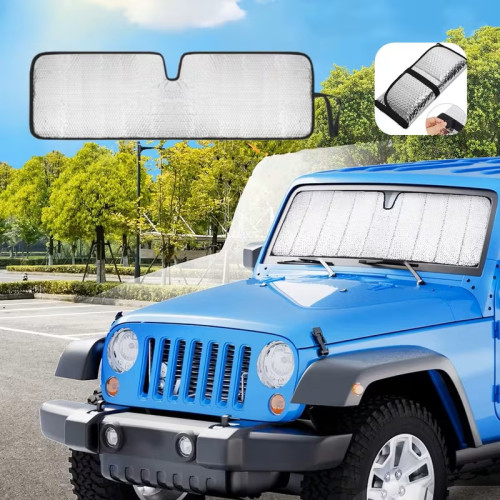 Sunscreen; Silver (Jeep Wrangler JK, TJ )