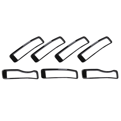 Circle for grill black for Jeep Wrangler JL Rubicon with trim