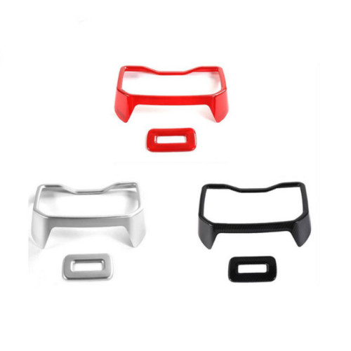 JL decoration sheet for rear seat arm-rest,ABS material , red,sliver and carbon