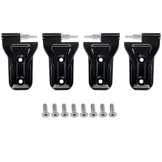 Door Hinge Set Left and Right (18-23 Jeep Wrangler JL 2 Door)Alum