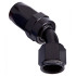 100 Series Swivel Taper 45° Hose End -8AN - Black Finish