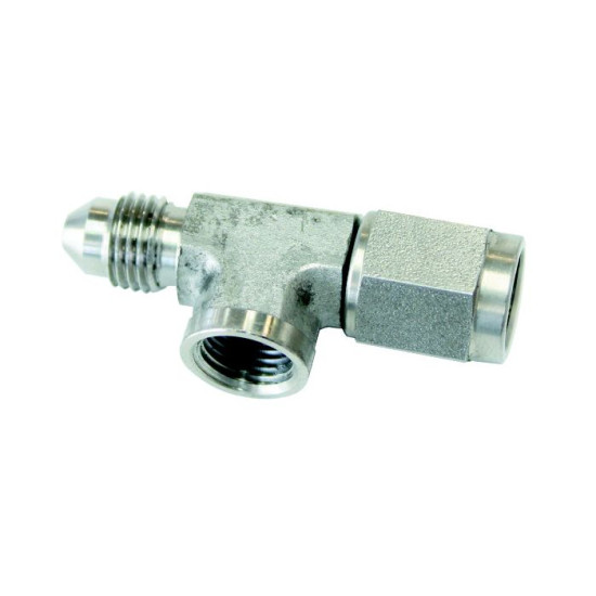 Straight -3AN Female to Male with 1/8" NPT Port -  S/S